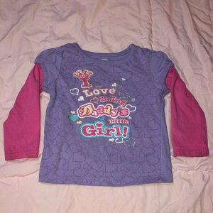 Faded Glory 24mo Girl Long Sleeve Shirt